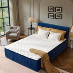 HOMLUX Queen Bed w/ Headboard, Unbox & Unfold, Ready in 72 Hrs, Motion Isolation, Medium Firm Support