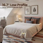 HOMLUX Queen Bed w/ Headboard, Unbox & Unfold, Ready in 72 Hrs, Motion Isolation, Medium Firm Support