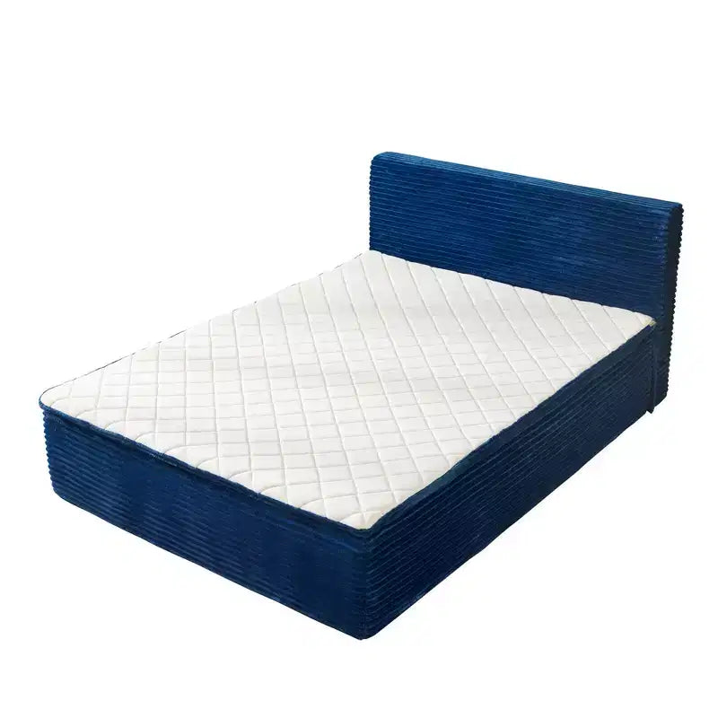 HOMLUX Queen Bed w/ Headboard, Unbox & Unfold, Ready in 72 Hrs, Motion Isolation, Medium Firm Support