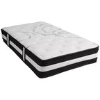 Flash Furniture Capri Comfortable Sleep 12 Inch CertiPUR-US Certified Hybrid Pocket Spring Mattress, Mattress in a Box