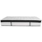 Emma and Oliver 12 Inch Hybrid Memory Foam Pocket Spring Mattress, Mattress in a Box
