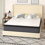Merrick Lane Full Size 13 Euro Top Mattress in a Box with Hybrid Pocket Spring and Foam Design for Supportive Pressure Relief