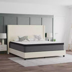 Emma and Oliver 13 Euro Top Hybrid Pocket Spring Mattress in a Box with CertiPUR-US Certified Foam for Supportive Pressure Relief
