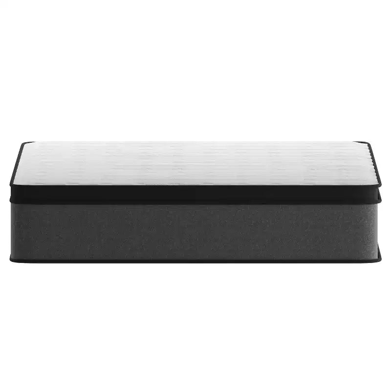 Emma and Oliver 13 Euro Top Hybrid Pocket Spring Mattress in a Box with CertiPUR-US Certified Foam for Supportive Pressure Relief