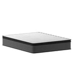 Emma and Oliver 13 Euro Top Hybrid Pocket Spring Mattress in a Box with CertiPUR-US Certified Foam for Supportive Pressure Relief