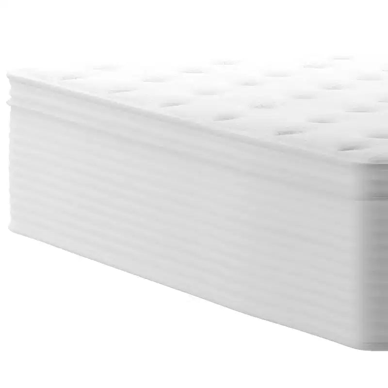 Merrick Lane 14 Premium Comfort Euro Top Hybrid Pocket Spring and Memory Foam Mattress in a Box with Reinforced Edge Support