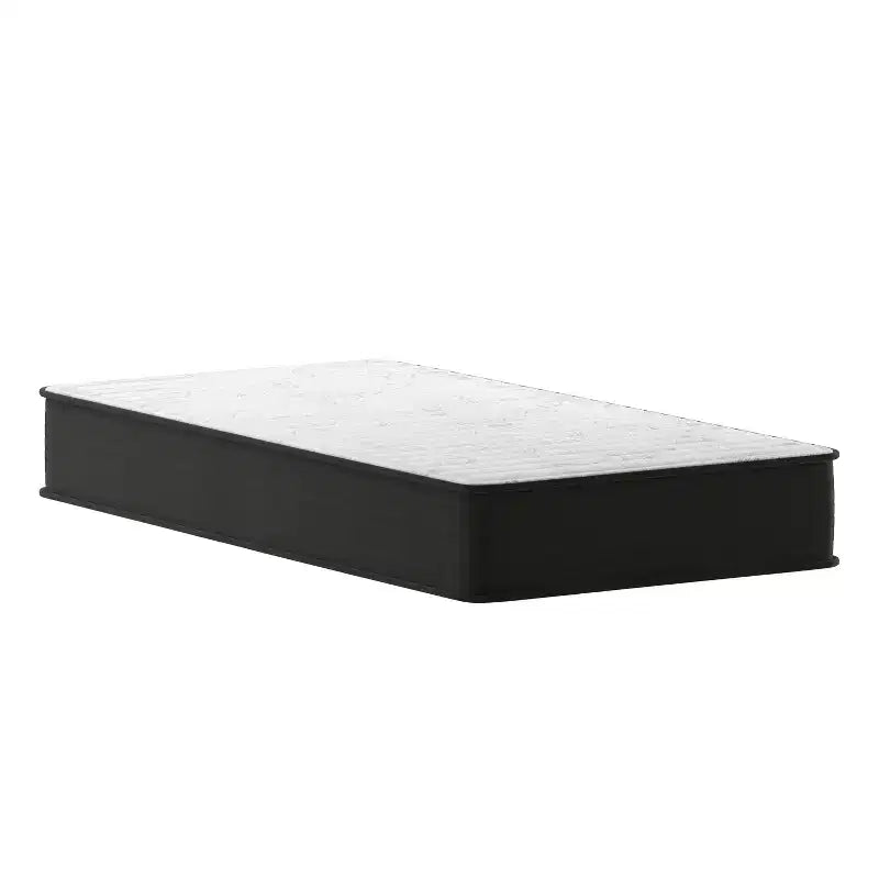 Emma and Oliver 10 Inch Hybrid Mattress, High Density Foam and Pocket Spring Mattress in a Box, CertiPur-US Certified Foam