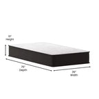 Emma and Oliver 10 Inch Hybrid Mattress, High Density Foam and Pocket Spring Mattress in a Box, CertiPur-US Certified Foam