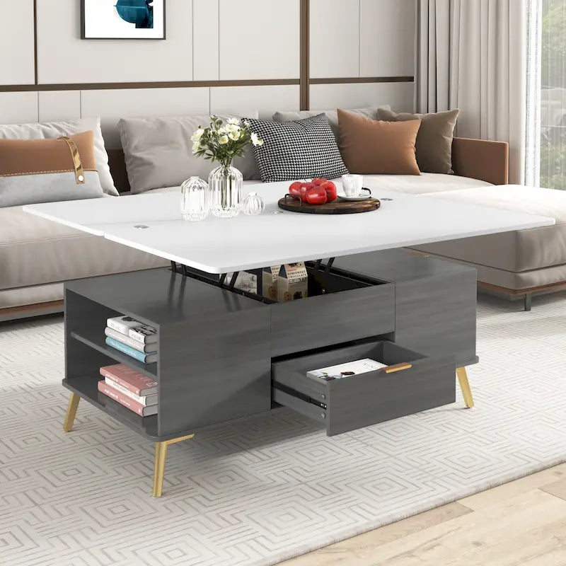Table basse U-Can Led avec rangement