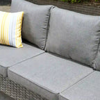 OVIOS 8-piece Patio Wicker Outdoor High-back Sectional Furniture Set