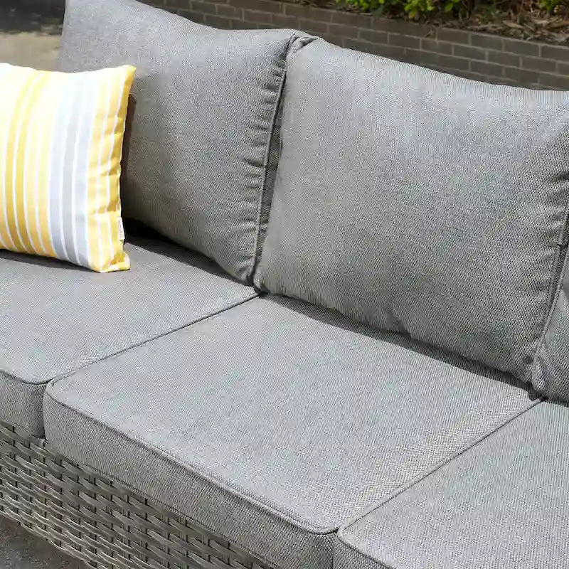 OVIOS 8-piece Patio Wicker Outdoor High-back Sectional Furniture Set