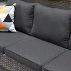 OVIOS 8-piece Patio Wicker Outdoor High-back Sectional Furniture Set