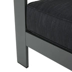 Cape Coral Outdoor Aluminum Tempered Glass 5-piece V-Shape Sectional Sofa Set with Cushions by Christopher Knight Home