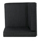 Cape Coral Outdoor Aluminum Tempered Glass 5-piece V-Shape Sectional Sofa Set with Cushions by Christopher Knight Home