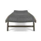 Banzai Outdoor Wicker and Wood Chaise Lounge (Set of 4) by Christopher Knight Home