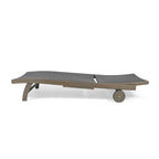 Banzai Outdoor Wicker and Wood Chaise Lounge (Set of 4) by Christopher Knight Home