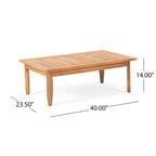 Aston Outdoor Mid-Century Modern Cushioned Acacia 4-seat Chat Set by Christopher Knight Home
