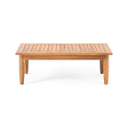 Aston Outdoor Mid-Century Modern Cushioned Acacia 4-seat Chat Set by Christopher Knight Home