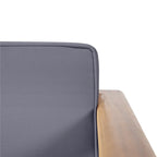 Aston Outdoor Mid-Century Modern Cushioned Acacia 4-seat Chat Set by Christopher Knight Home