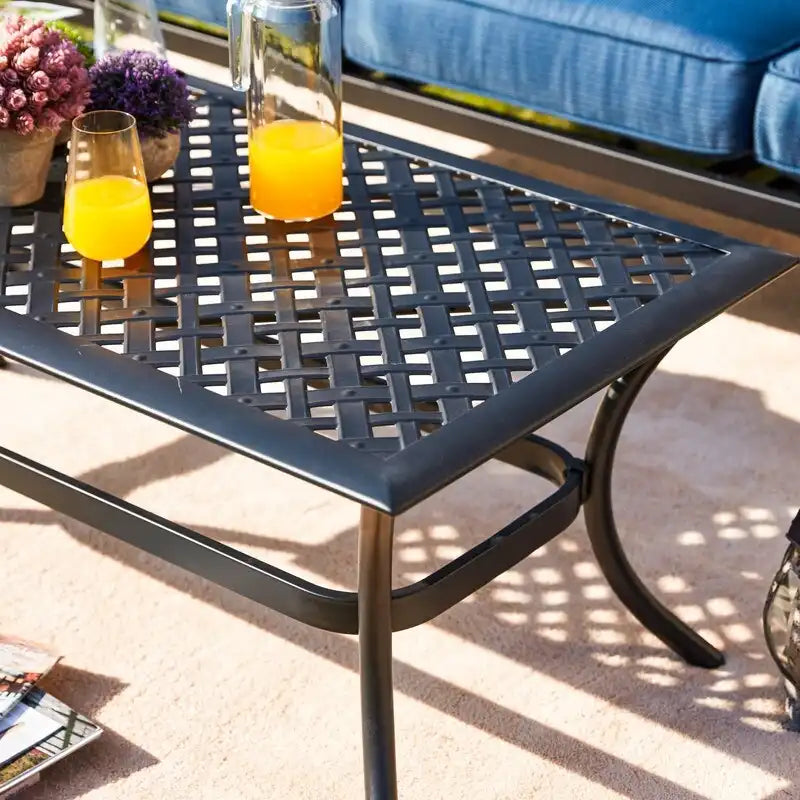 Patio Festival 6-Piece Outdoor Metal Sofa Seating Set
