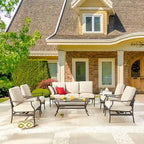 Patio Festival 6-Piece Outdoor Metal Sofa Seating Set