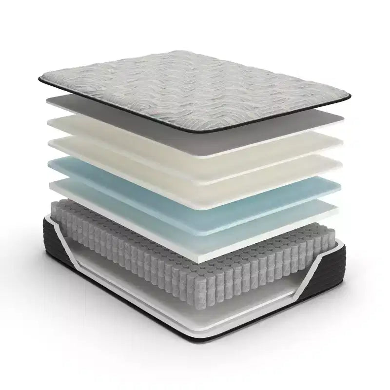 Signature Design by Ashley Palisades 14 Inch Plush Hybrid Mattress with Quick Response Memory Foam
