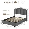 Lit double en velours avec sommier relevable