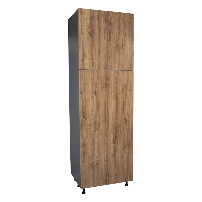 Armoire de rangement 24 x 84 - Quatre portes - Grise - 24 x 84 x 23 3/8