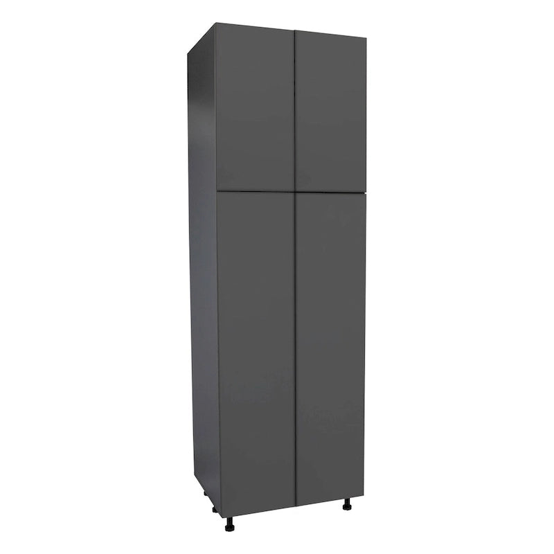Armoire de rangement 24 x 84 - Quatre portes - Grise - 24 x 84 x 23 3/8