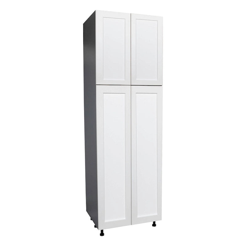 Armoire de rangement 24 x 84 - Quatre portes - Grise - 24 x 84 x 23 3/8