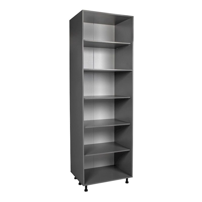 Armoire de rangement 24 x 84 - Quatre portes - Grise - 24 x 84 x 23 3/8