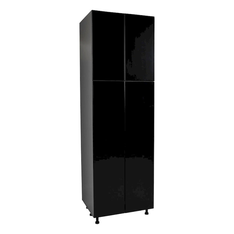 Armoire de rangement 24 x 84 - Quatre portes - Grise - 24 x 84 x 23 3/8