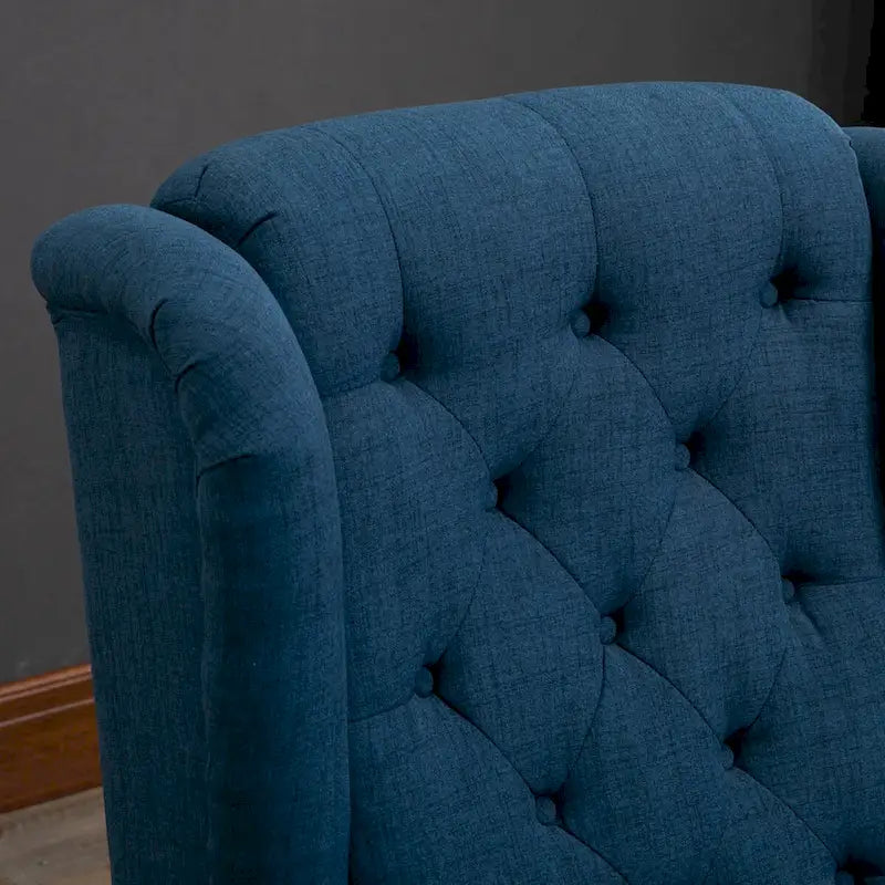 Fauteuil d'appoint à dossier haut et ailes