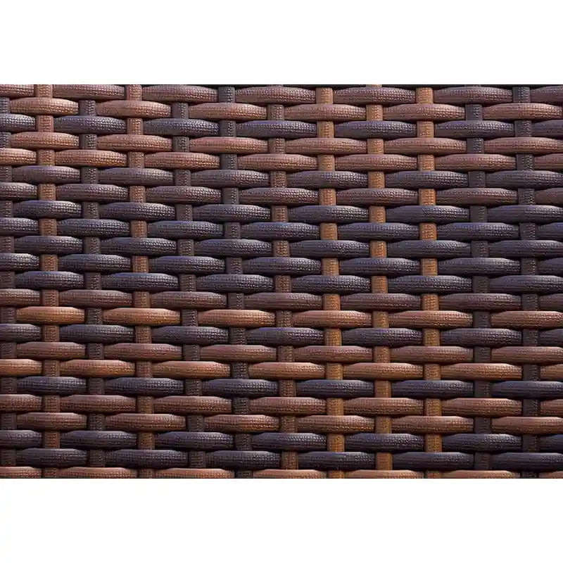 Ohana Outdoor Patio 2 Piece Mixed Brown Wicker Chaise Lounge Set - No Assembly