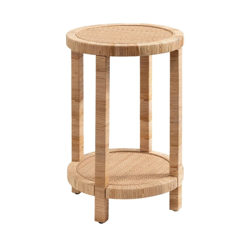 Table d'appoint en rotin Rafina - 41x41x61 cm